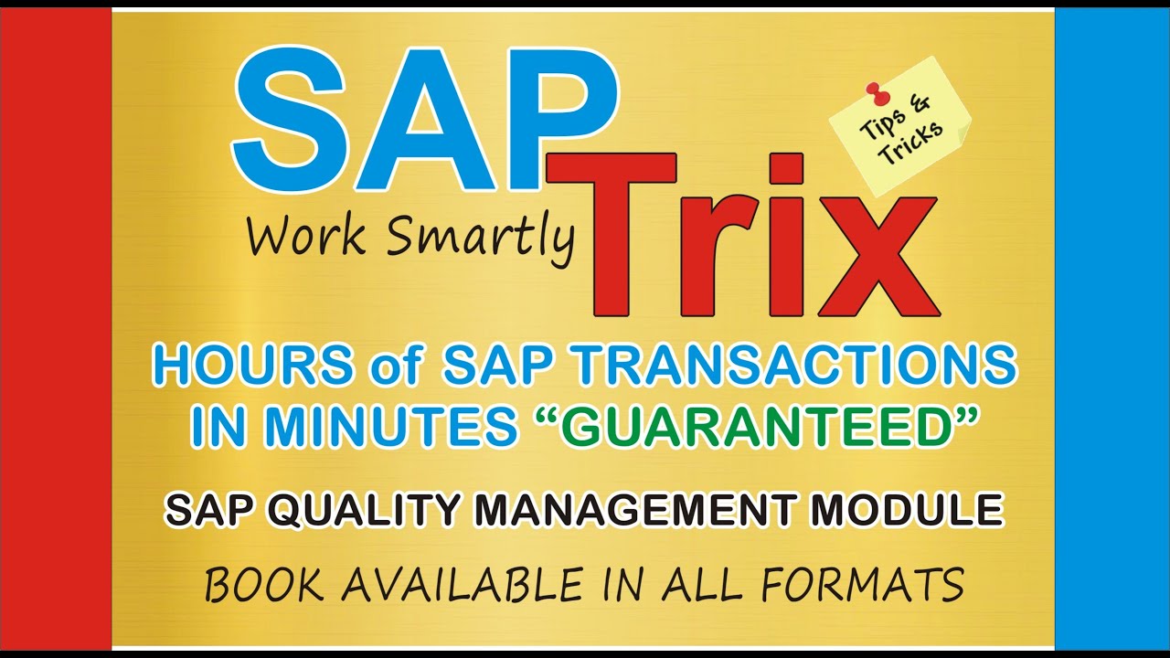Learn SAP quality management (QM) super tips and tricks