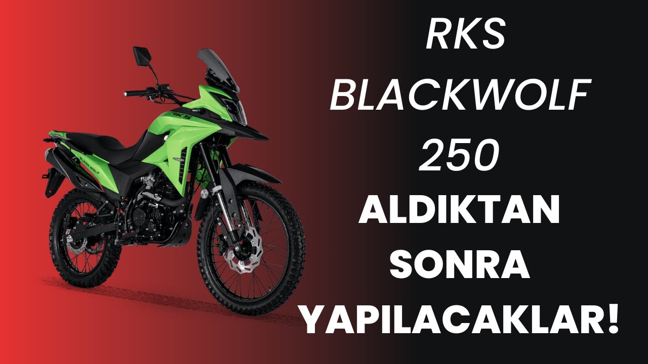 RKS BLACKWOLF YAPILMASI GEREKEN İNCE AYARLAR.