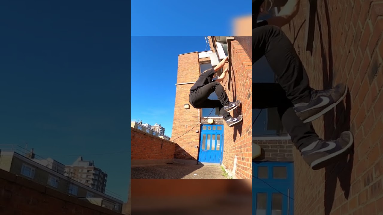 Difficult Parkour 360 jump in LONDON 