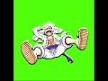 Luffy Gear 5 Animation Green Screen