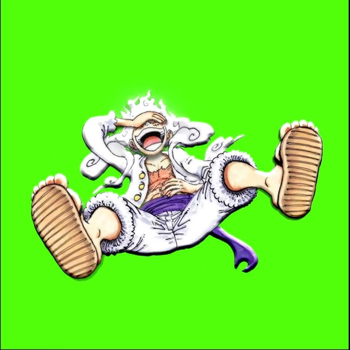 luffy gear 5 animation green screen