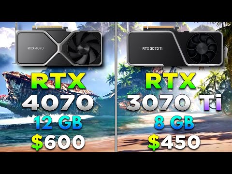 RTX 4070 12GB vs RTX 3070 Ti 8GB | PC Gameplay Benchmark Tested