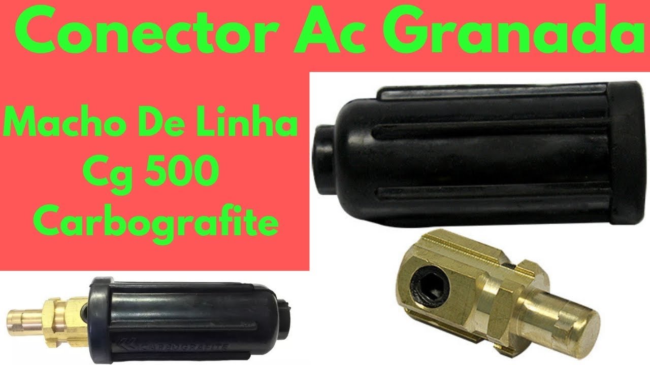 Conector Ac Granada Macho De Linha Cg 500 Carbografite
