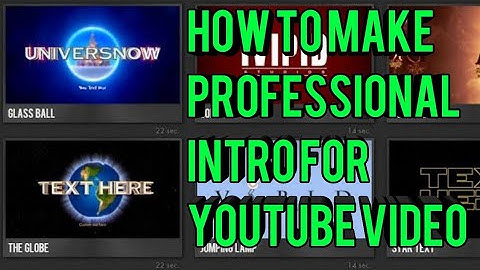 online intro kaise banaye/How to make a online free video intro for YouTube channel