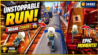 INSANE Train Escape! 🏃‍♂️🔥 Can You Survive This Epic Run? | Runner Heroes Gameplay screenshot 1