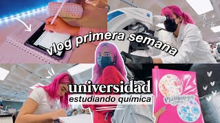 así fue mi primera semana de universidad estudiando química farmacéutica  DanielaGmr ✨