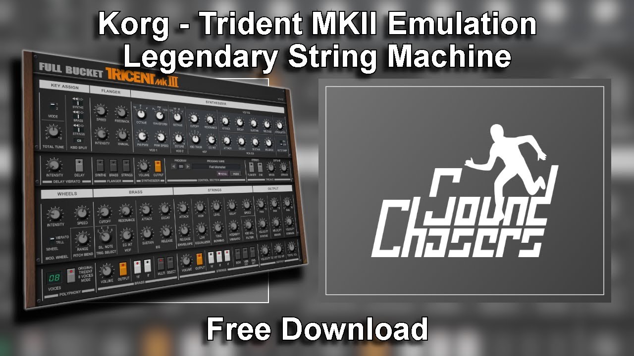 Free VST Synthwave Plugin Trident MkII Emulation Full Bucket