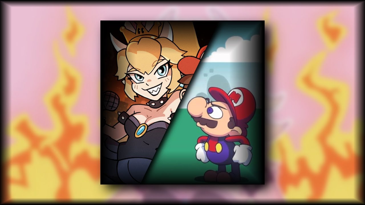 Bowsette, but Mario is Egoraptor [The Chalkeaters x Starbomb