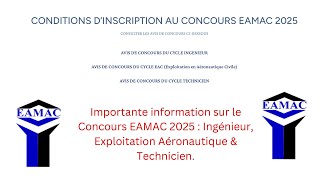 Important Info About the 2025 EAMAC Entrance Exam: Engineering, Aeronautical Operations & Technician