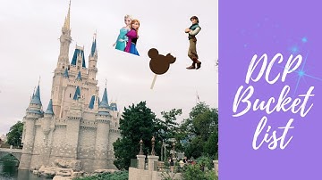 DCP Bucket List || Pre-DCP vlogs