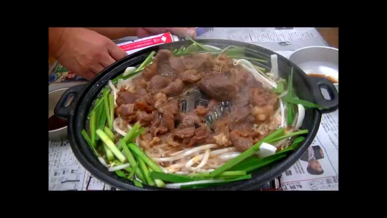 キャンプ道具で作る　ジンギスカン♪