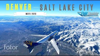 MSFS 2020 | ATLAS 747-8 | DENVER - SALT LAKE CITY | FULL FLIGHT