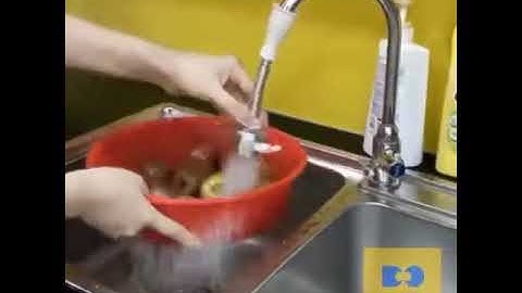 Đầu vòi rửa bát tăng áp cao cấp 2 chế độ nước