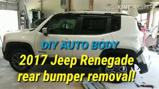 Rear bumper removal on a 2017 Jeep Renegade