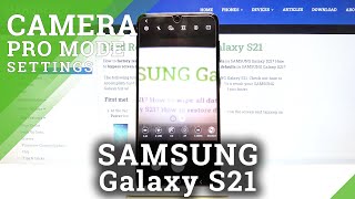 Samsung Galaxy S21 - Camera Pro Mode Tutorial screenshot 4