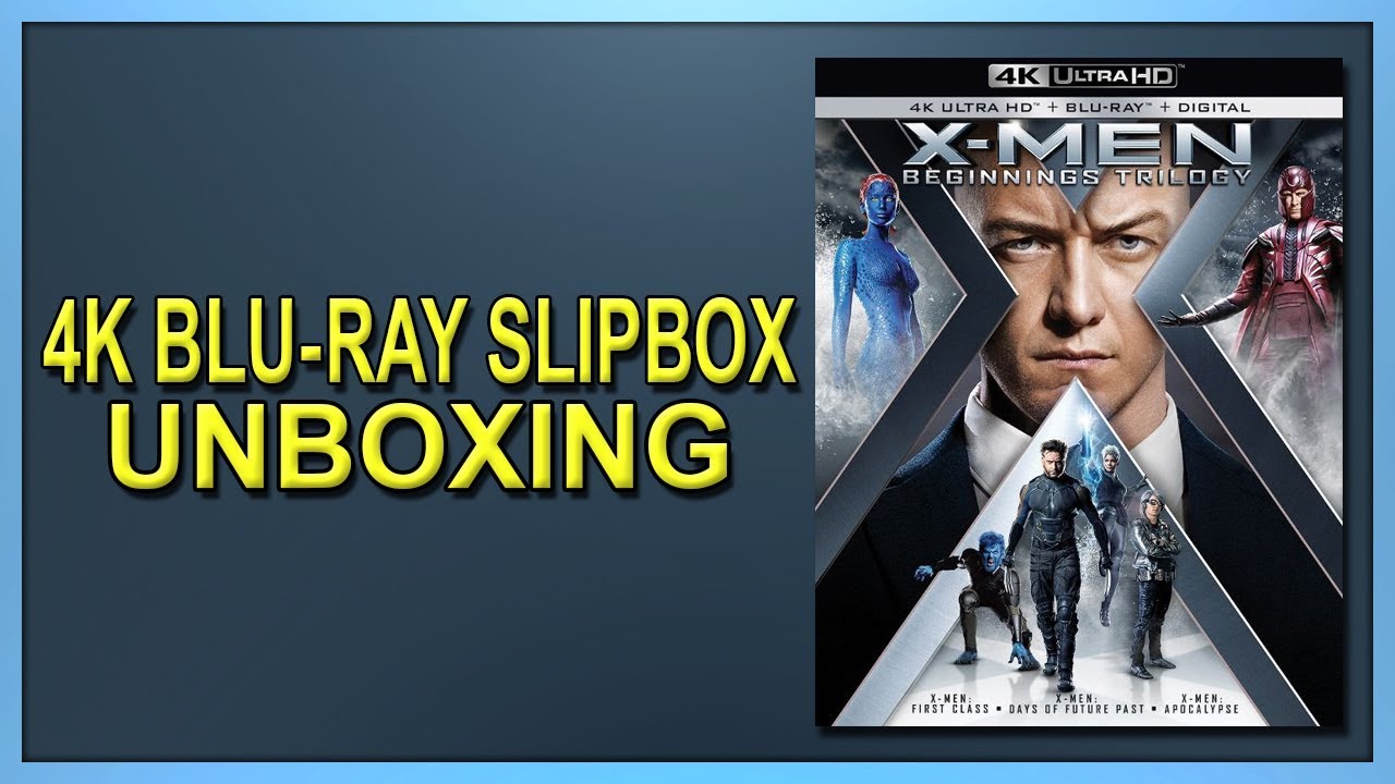 X-Men: Beginnings Trilogy 4K+2D Blu-ray Slipbox Unboxing - YouTube