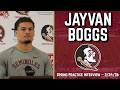 Jayvan Boggs Spring Practice Interview 3-24-26 | FSU Football | Florida State Football | Warchant TV