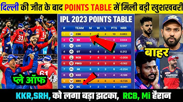 दिल्ली की जीत के बाद POINTS TABLE में मिली बड़ी खुशखबरी,KKR,SRH को लगा तगड़ा झटका,RCB,MI हैरान ||