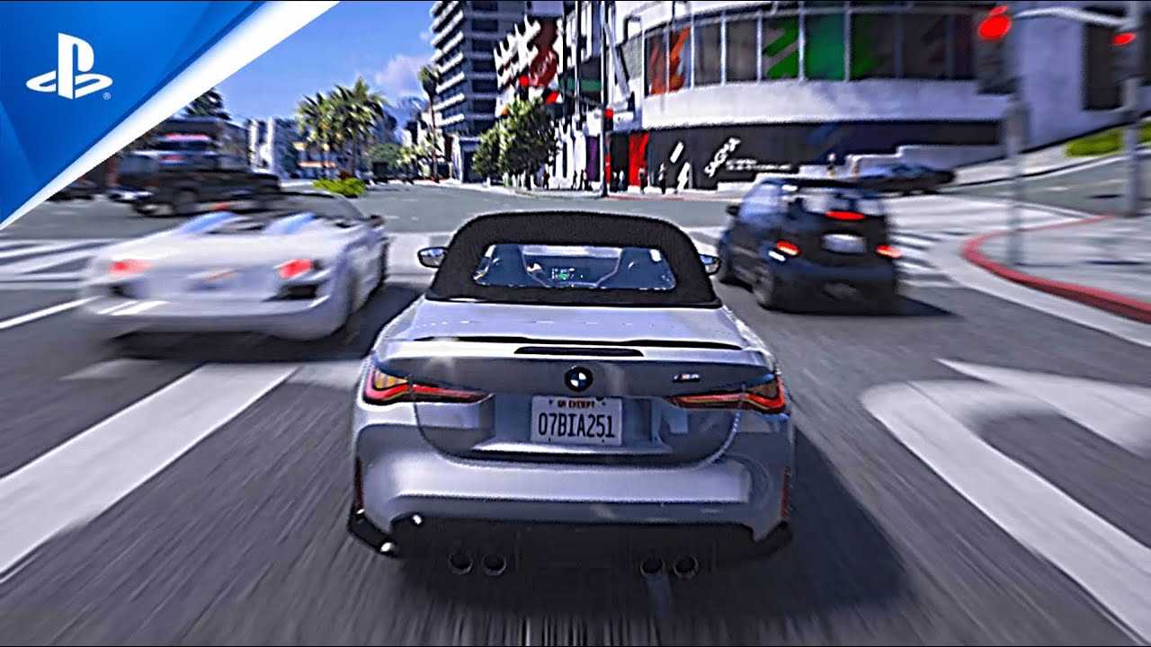 GTA 6 PS5 Next-Gen Photorealistic Graphics Mod-Enhanced Vegetation + Volumetric Clouds 2023 Gameplay