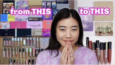 WHOLE MAKEUP COLLECTION INVENTORY 2022 vs 2021 vs 2020