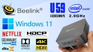 Beelink U59 Mini PC - Part 1 Windows 11 Dolby Atmos / DTS-X Audio 