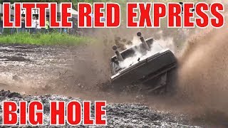 LITTLE RED EXPRESS Mega Truck Hits A Hole At Perkins Spring Sling 2019