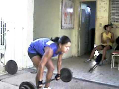 Weight training for women - Power Clean - YouTube