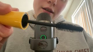ASMR my favorite triggers 🐸 mascara, tapping, repeated words 💕