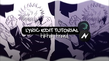 TUTORIAL COMO FAZER LYRIC EDIT NEON E WATER REFLECTION NO [ALIGHT MOTION & NODEVIDEO] #tiktokedit