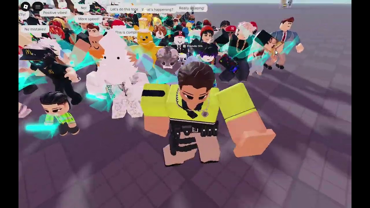 Me and ALL of my roblox friends dancing lol