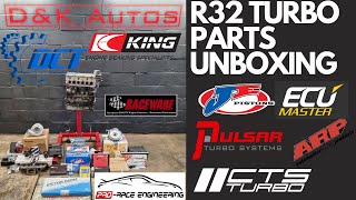 Mk5 Golf R32 Turbo Parts Unboxing  Pulsar Gtx3582r Je Pistons Emu Black  More  Vr6 Turbo Ep4