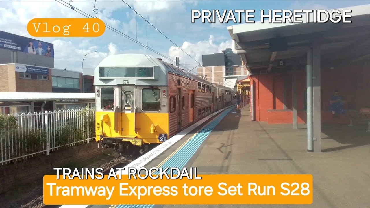 Sydney trains vlog 40 Tramway Express tore run - trains at Rockdale 