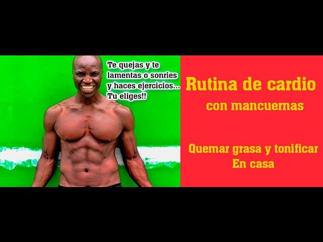 RUTINA DE CARDIO CON MANCUERNAS - YouTube