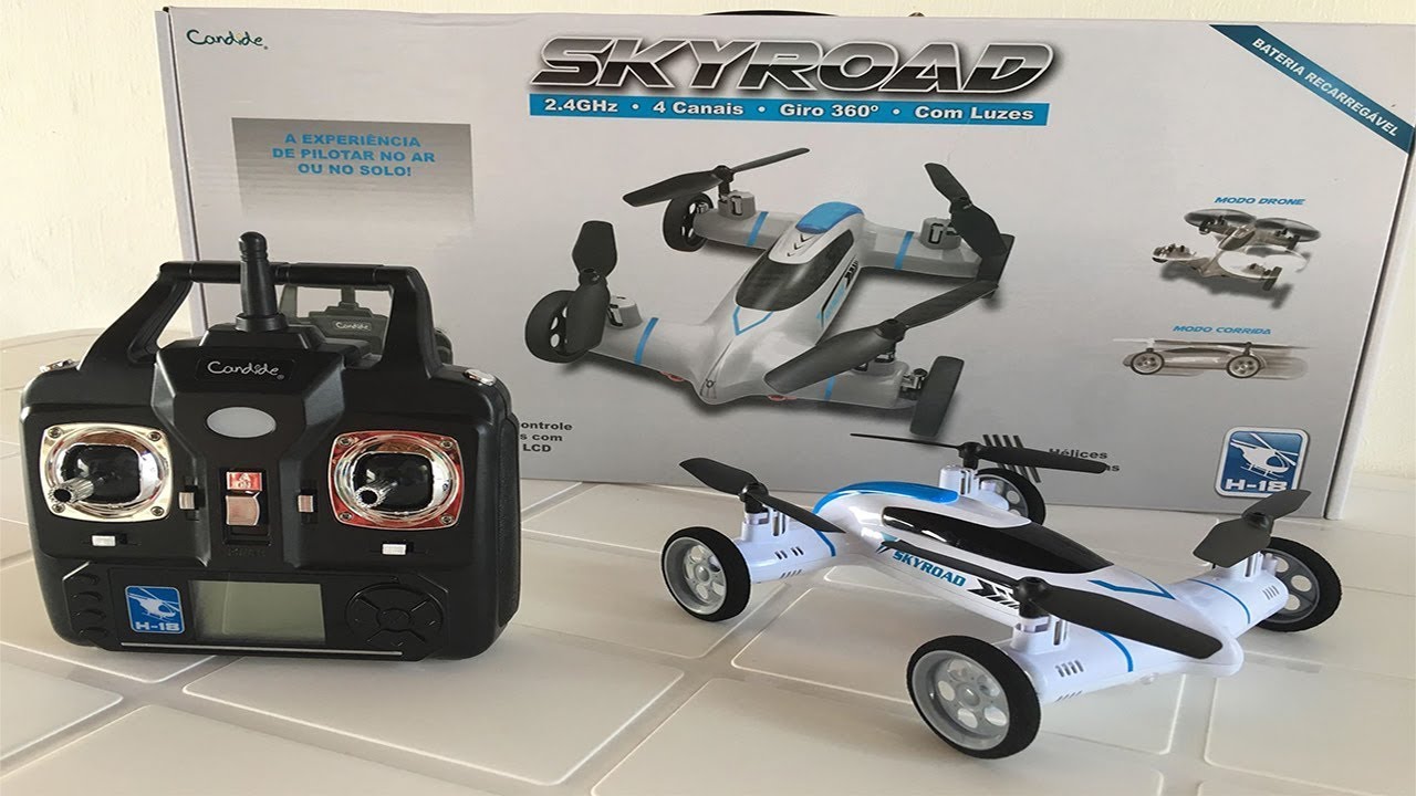 Em promoção! 2.4 Ghz Rc Moto 2 Em 1 Terra, Ar Voar Motos Drone