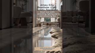 Jersey City Downtown Light Luxury Townhouse: Tips for Small Width, Stretching Lighting