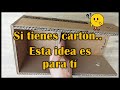 HERMOSA IDEA RECICLANDO CARTÓN 2023 // Manualidades con cartón //Crafts recycling cardboard