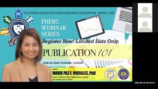 PHERC Webinar: Research Publication 101