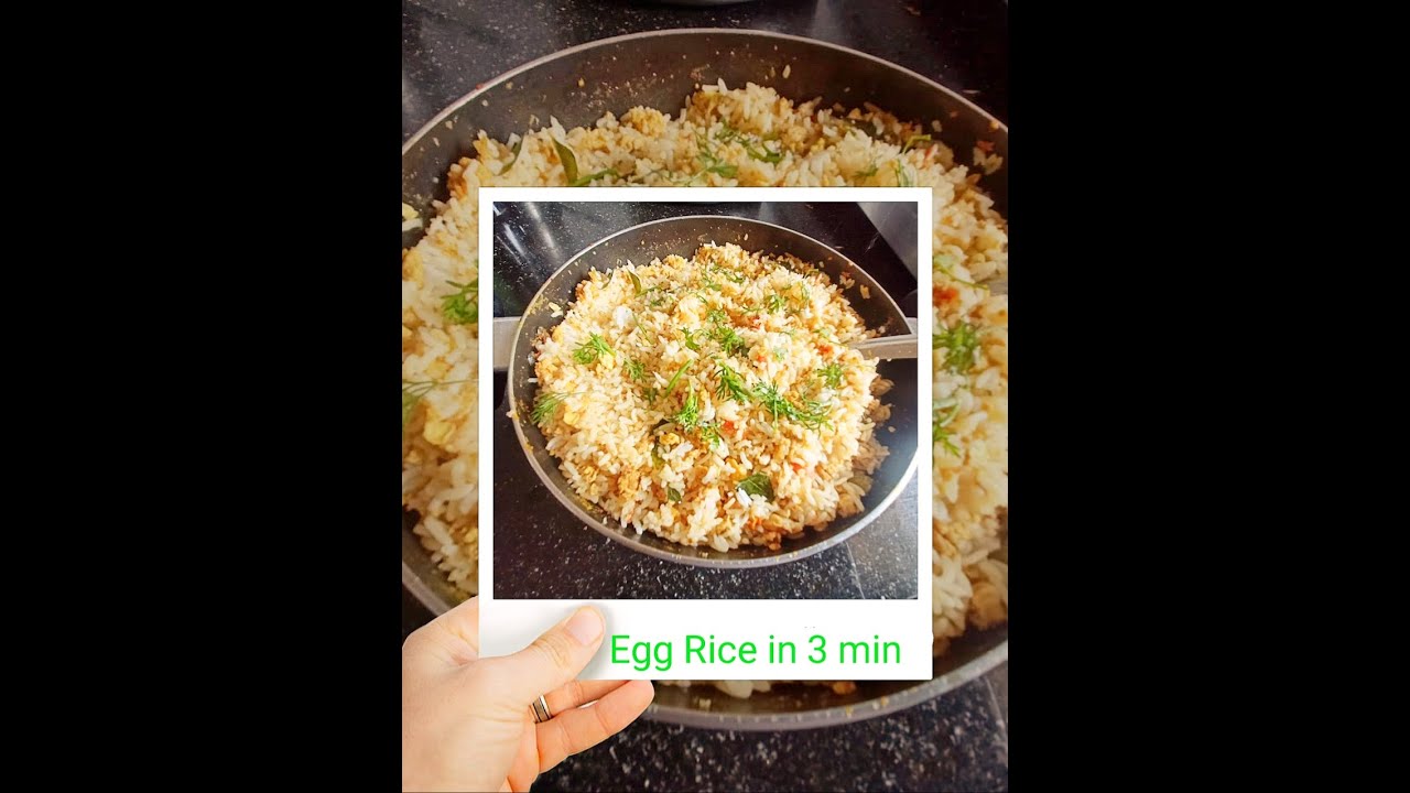How to make Egg Rice in 3 min//Egg Rice//Vijaya Vlogs - YouTube