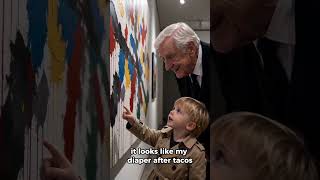 Toddler rates art #FunnyBaby #ArtGallery #ToddlerLife