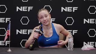 Alecia Palmer Nef 55 Post-Fight Interview