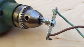 Twist Wire Drill Machine. How To Twist Wires Together