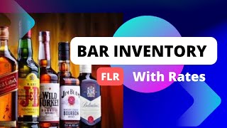Bar Inventory using Form FLR with rates