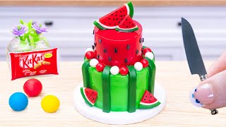 Amazing KitKat Cake | Fresh and Delicious Miniature Watermelon Cake Decorating Ideas Using KitKat