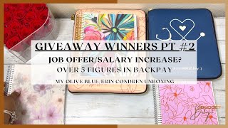 NEW JOB/SALARY INCREASE ? | OVER 5 FIGURES IN BACK PAY | OLIVEBLUE UNBOXING | GIVEAWAY WINNERS 11-20