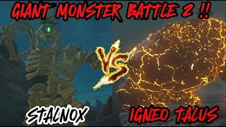 STALNOX VS IGNEO TALUS GIANT MONSTER BATTLE 2 The Legend of Zelda Tears of the Kingdom
