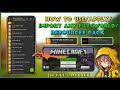 How to import my mcpack to minecraft |EasfontYT
