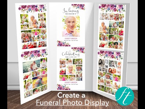 Photo Collage Board For Funeral