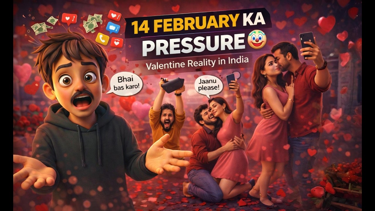 14 February Ka Pressure 🤡 | Valentine’s Day Reality in India 😂 | AK Fun Studio