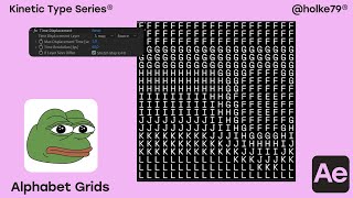 KTS® - Alphabet Grids - After Effects