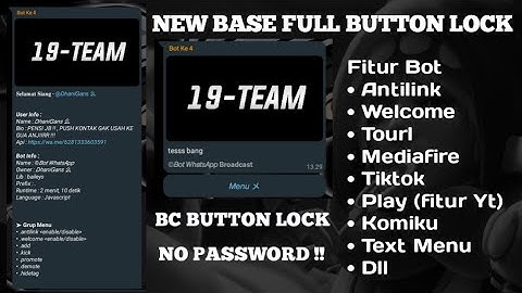 🔴 SC BOT WA || NEW BASE || FULL BUTTON LOCK
